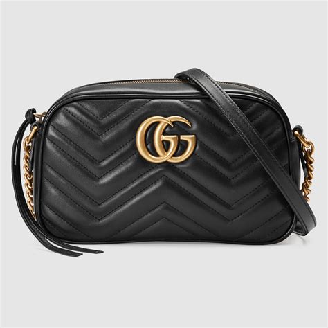 black leather gucci bags|black Gucci side bag.